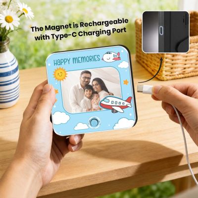 Personalized Audio Fridge Magnet with Custom Photo & Song Unique Musical Memory Keepsake, Customized Gift for Family, Friends & Couples